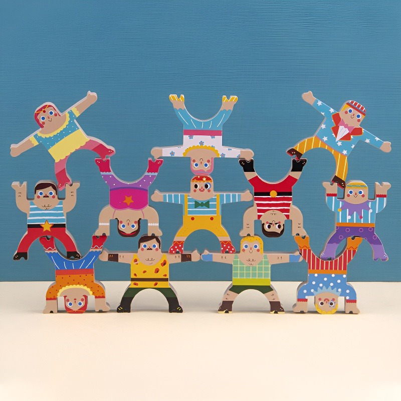 幼児知育ジェンガ積み木玩具 様々な遊び方法で、知能と想像力を開発する