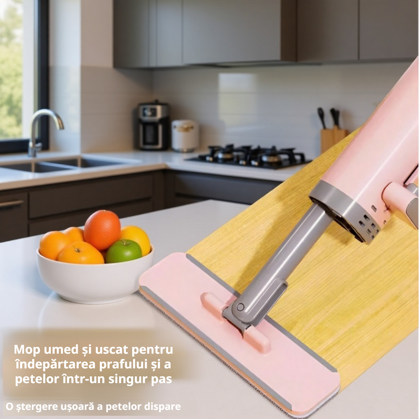 Mini mop auto-curățare pentru curățenie rapidă