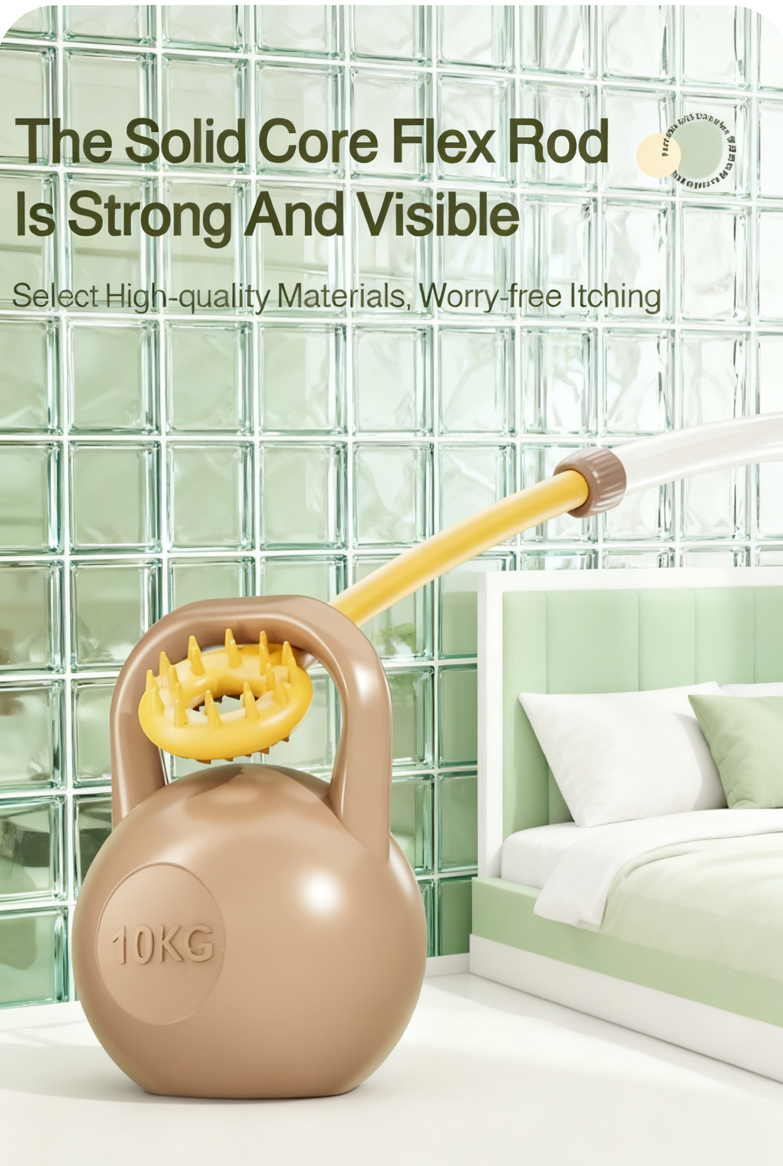 Durable stainless steel back scratcher tool