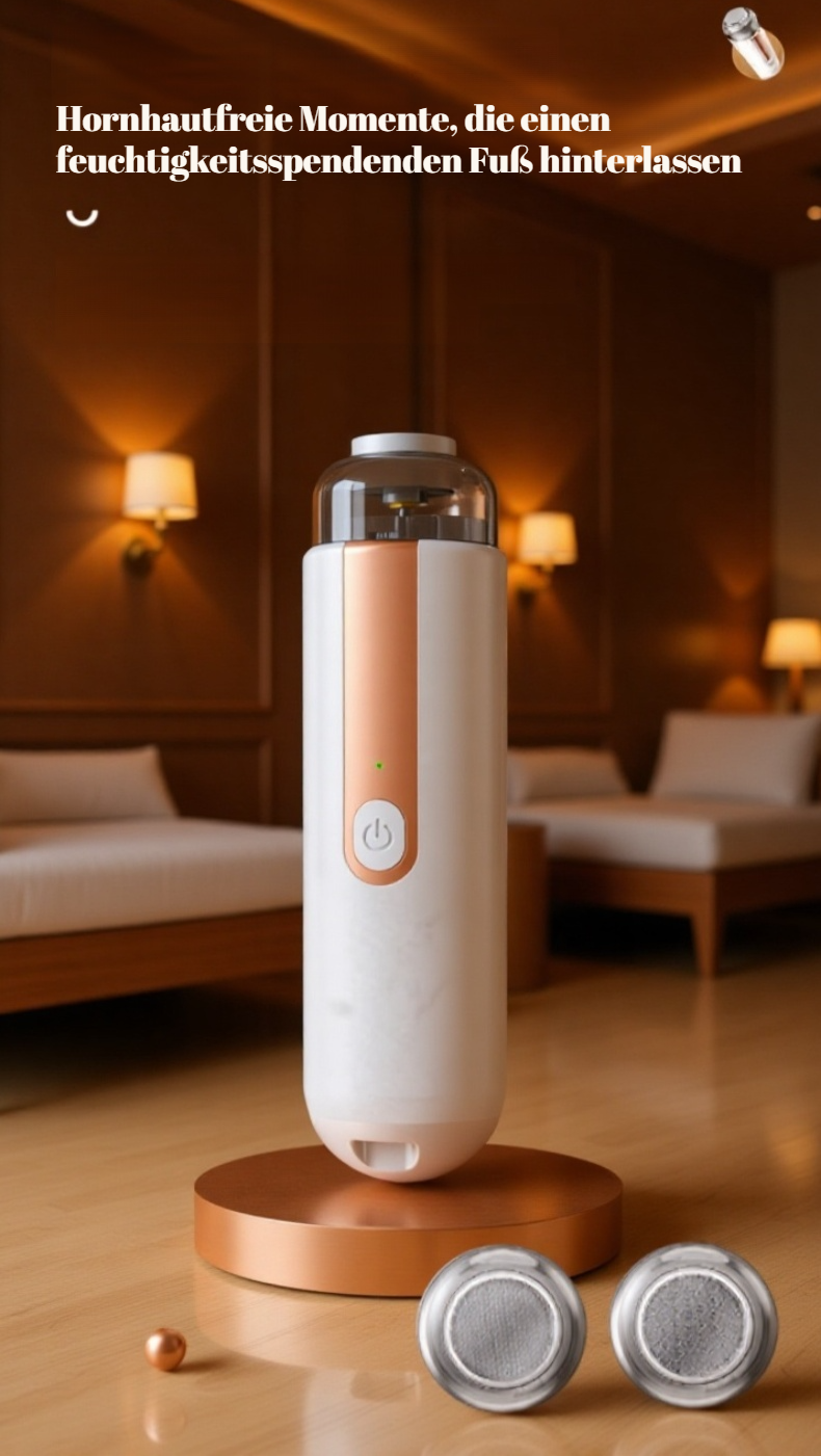 Automatischer Mini-Hornhautentferner für die Fußpflege in Nahaufnahme