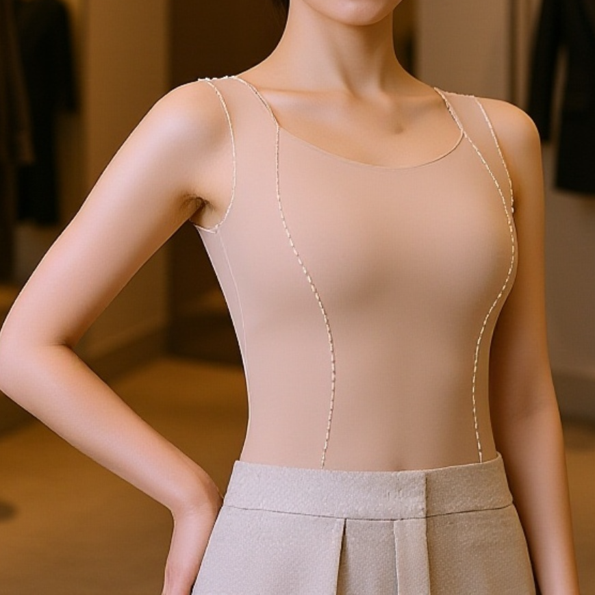 Téli női trikó beépített melltartóval