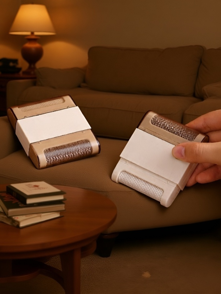 Reusable lint brush for pet hair and fuzz