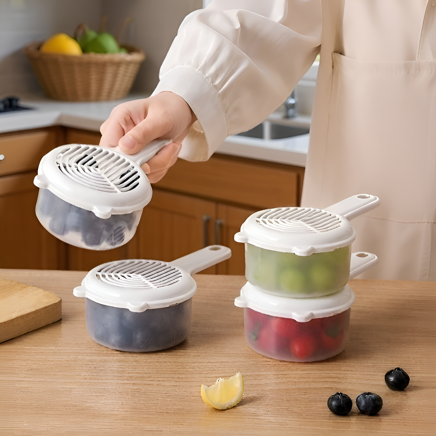 Praktikus ételtároló vákuum funkcióval