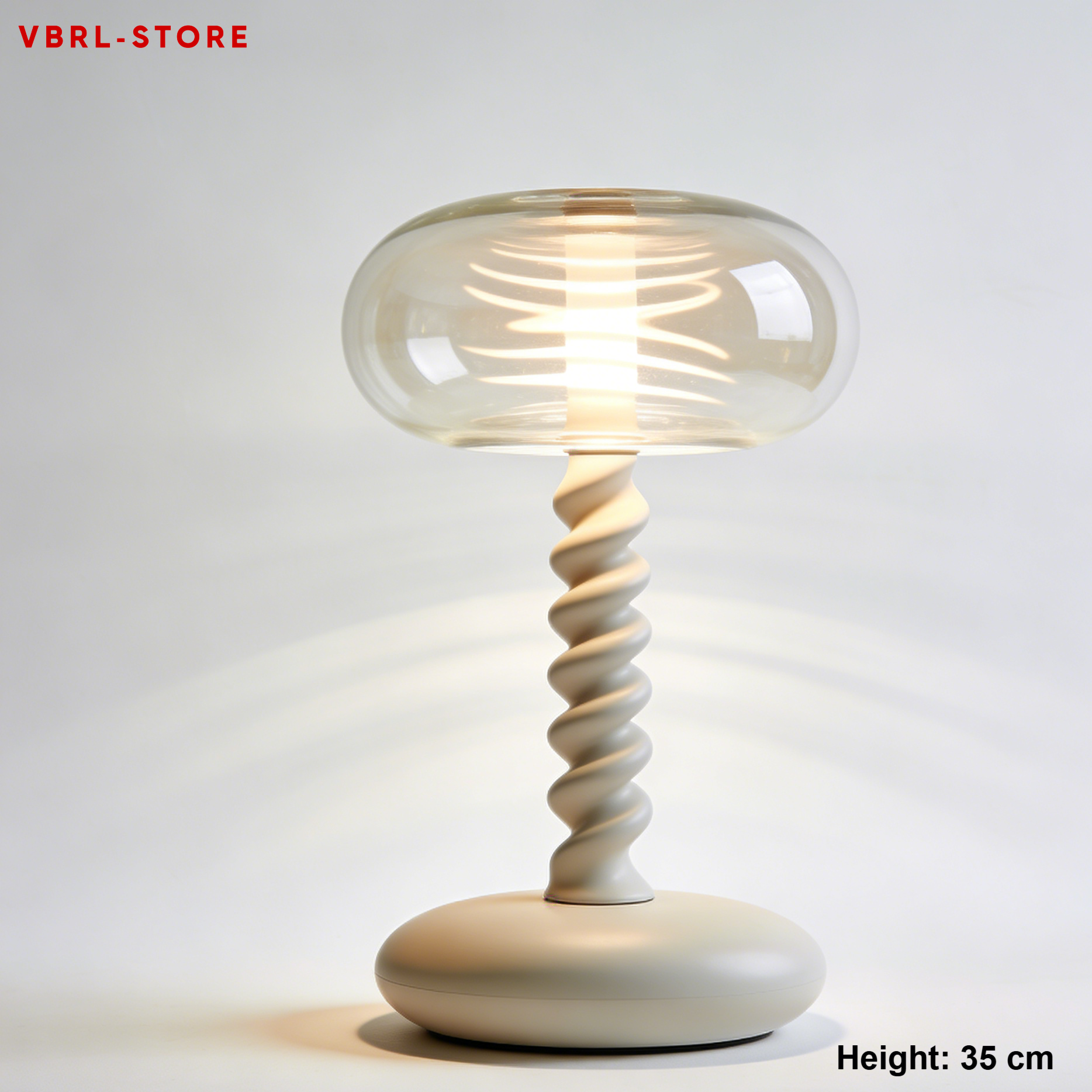 Modern decorative table lamps with unique spiral design