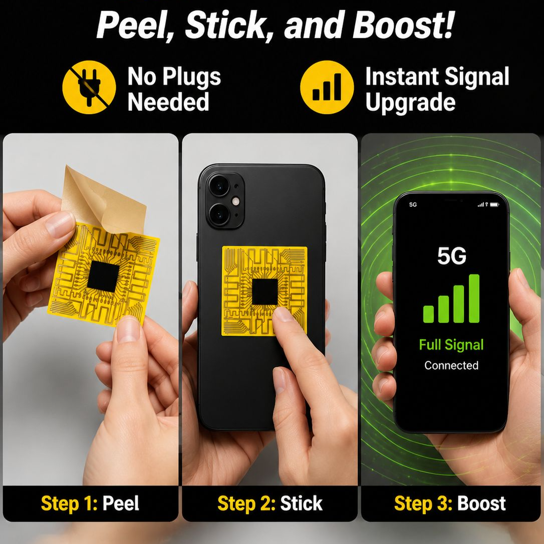 🚀 Instant 5G Speed Booster | Say Goodbye to Dead Zones | 10x Signal Strength | Peel and Stick 📲