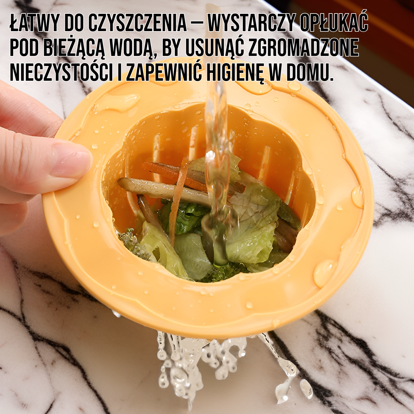 Filtr odpływowy do kuchni w formie dyni