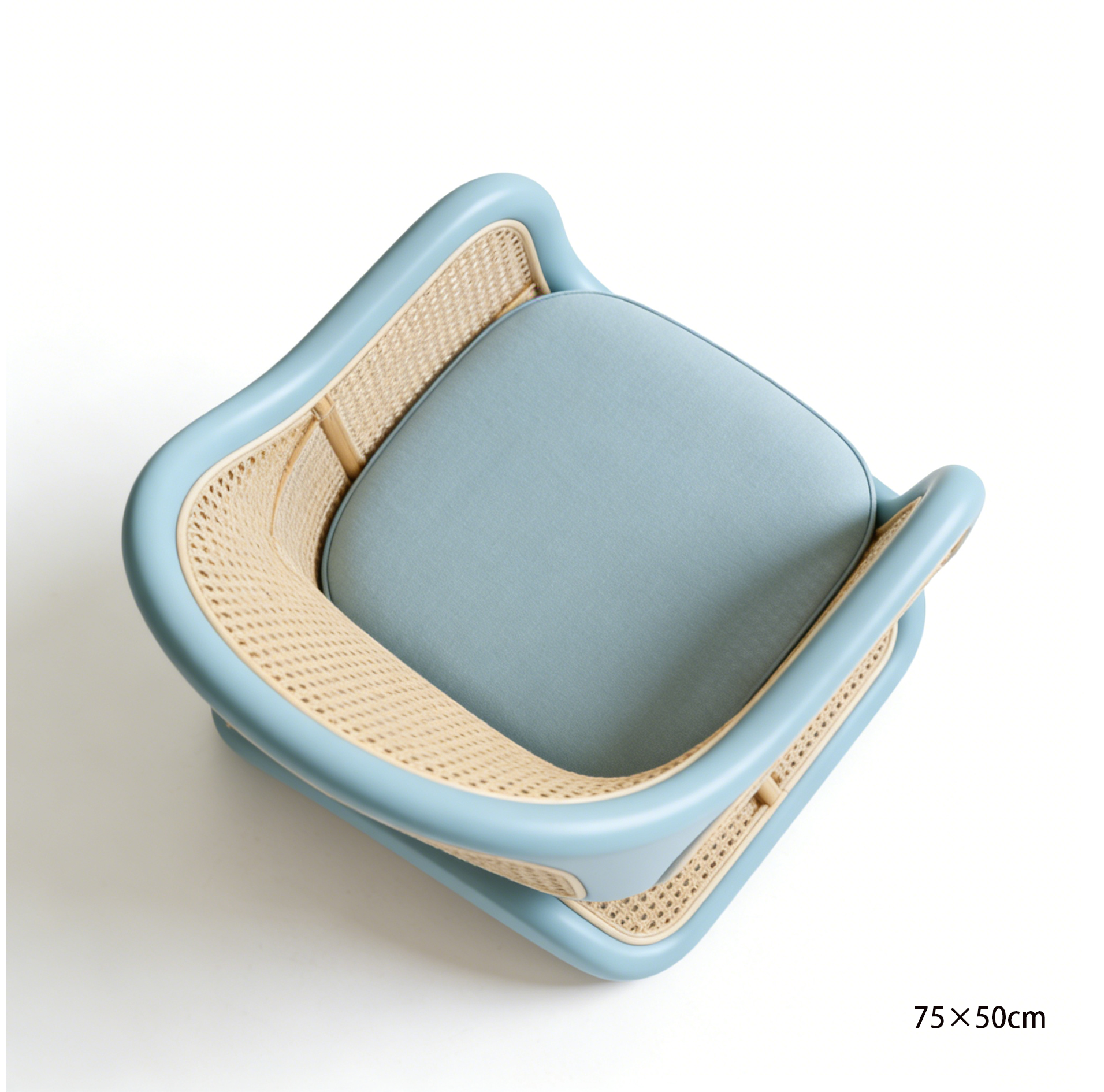 人體工學時尚辦公椅側面視角