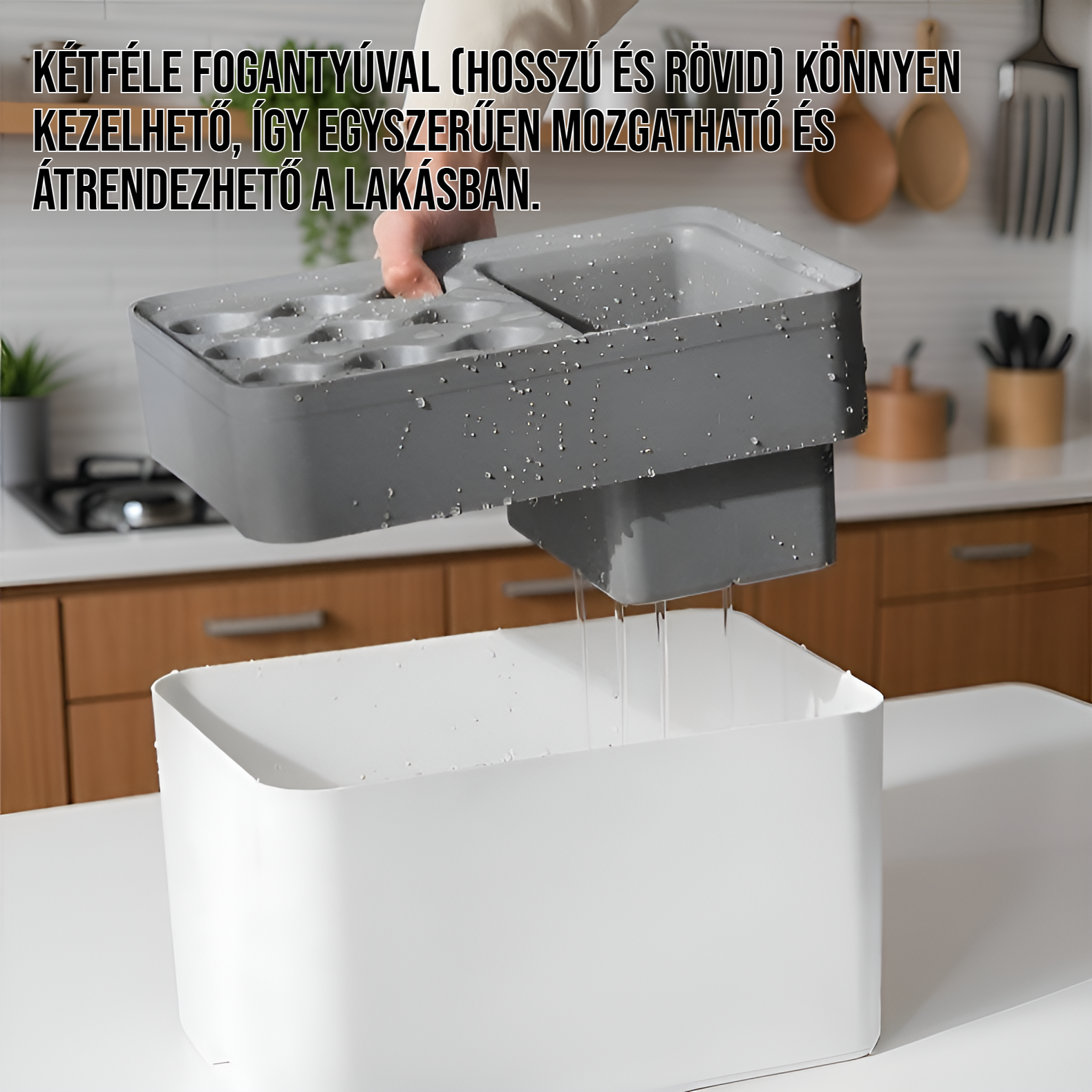 Vízlevezető funkciós esernyőtartó otthonra