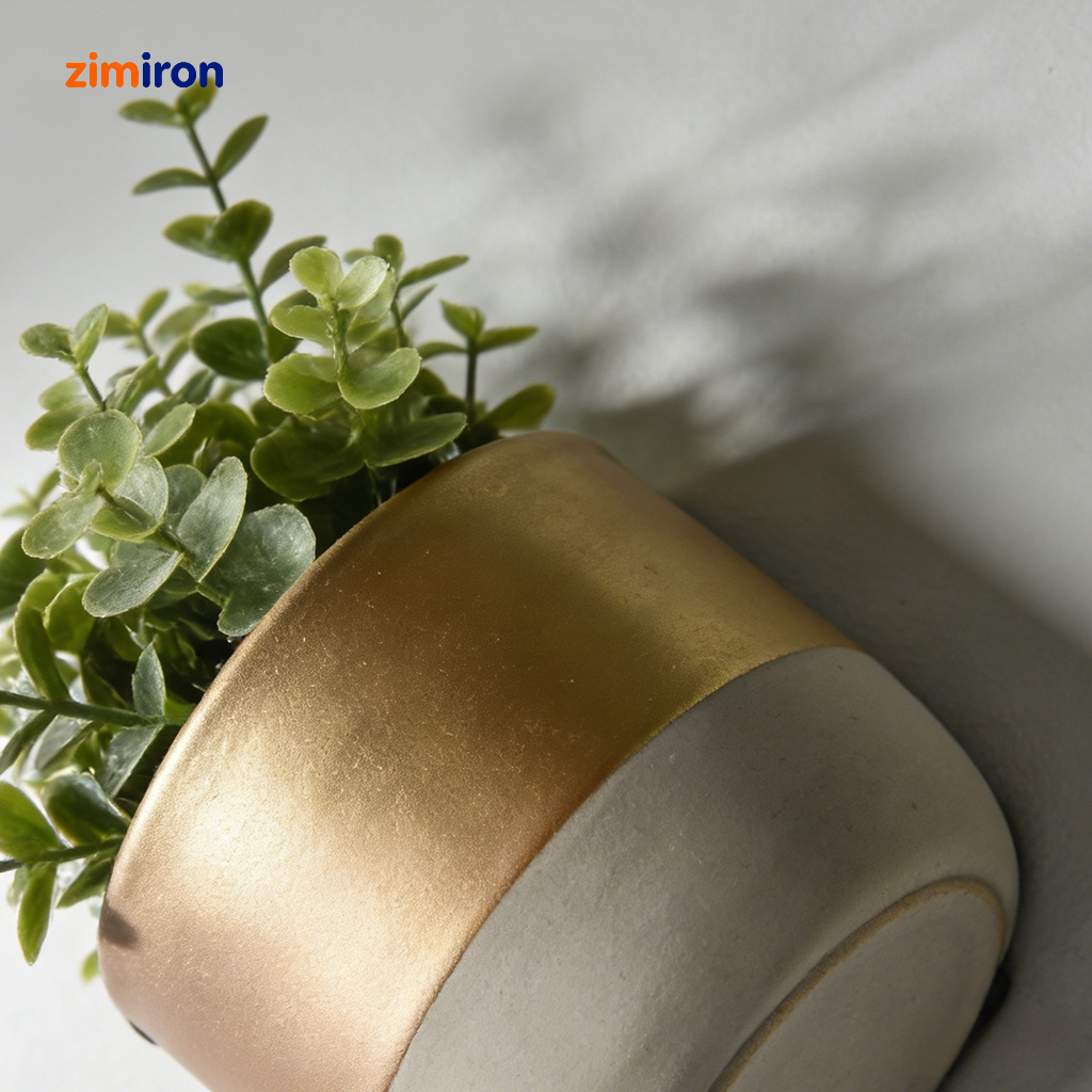 Modern wall-mounted mini planters with succulents