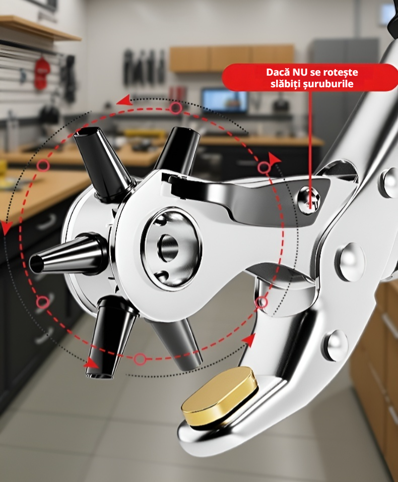 Unealtă de făcut găuri - ergonomică și ușor de folosit