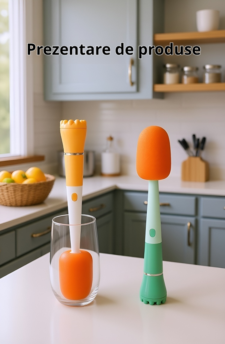 Perie pentru curățarea eficientă a cănilor de cafea