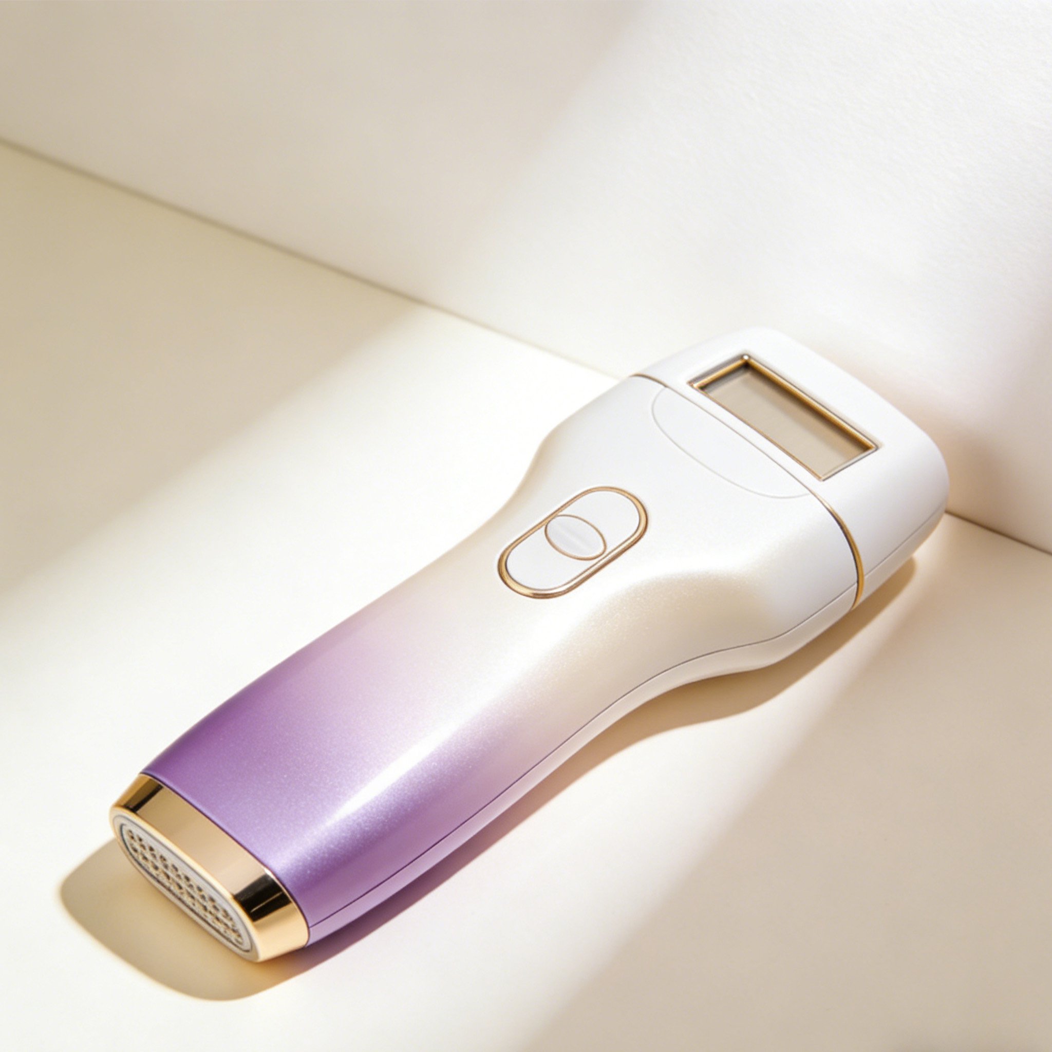 IPL hair removal device with ergonomic design