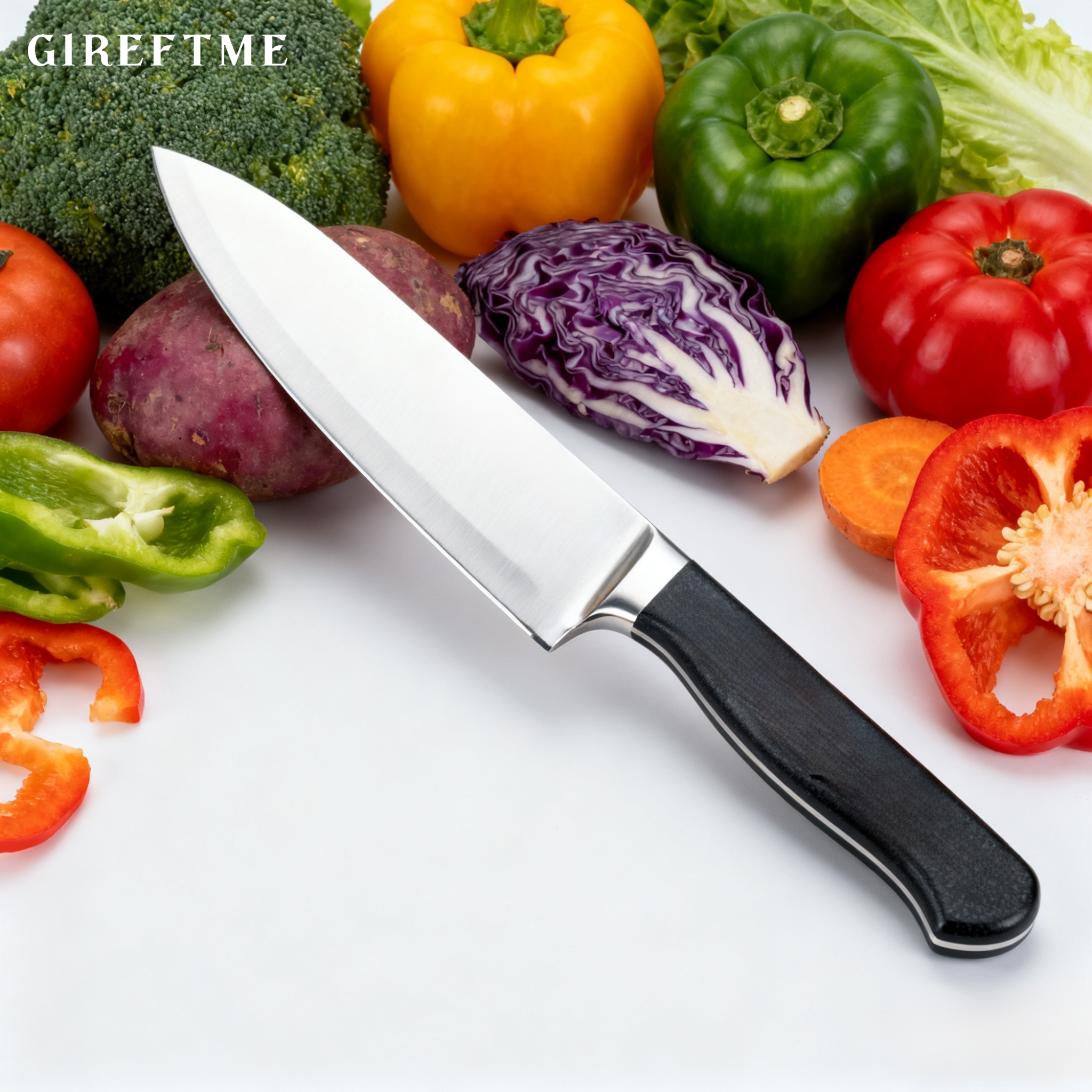 손으로 만든 날카로운 뼈 제거용 칼 세트 전체 이미지