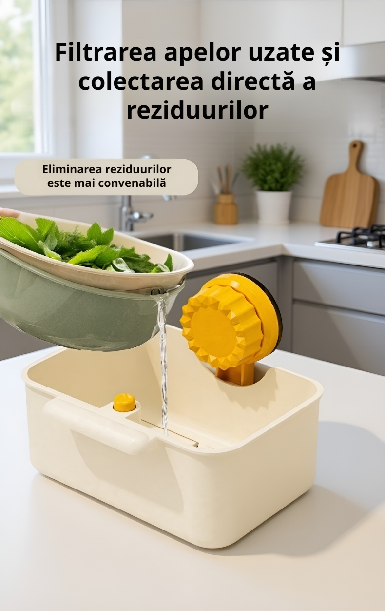 Accesoriu de chiuvetă pentru drenaj eficient