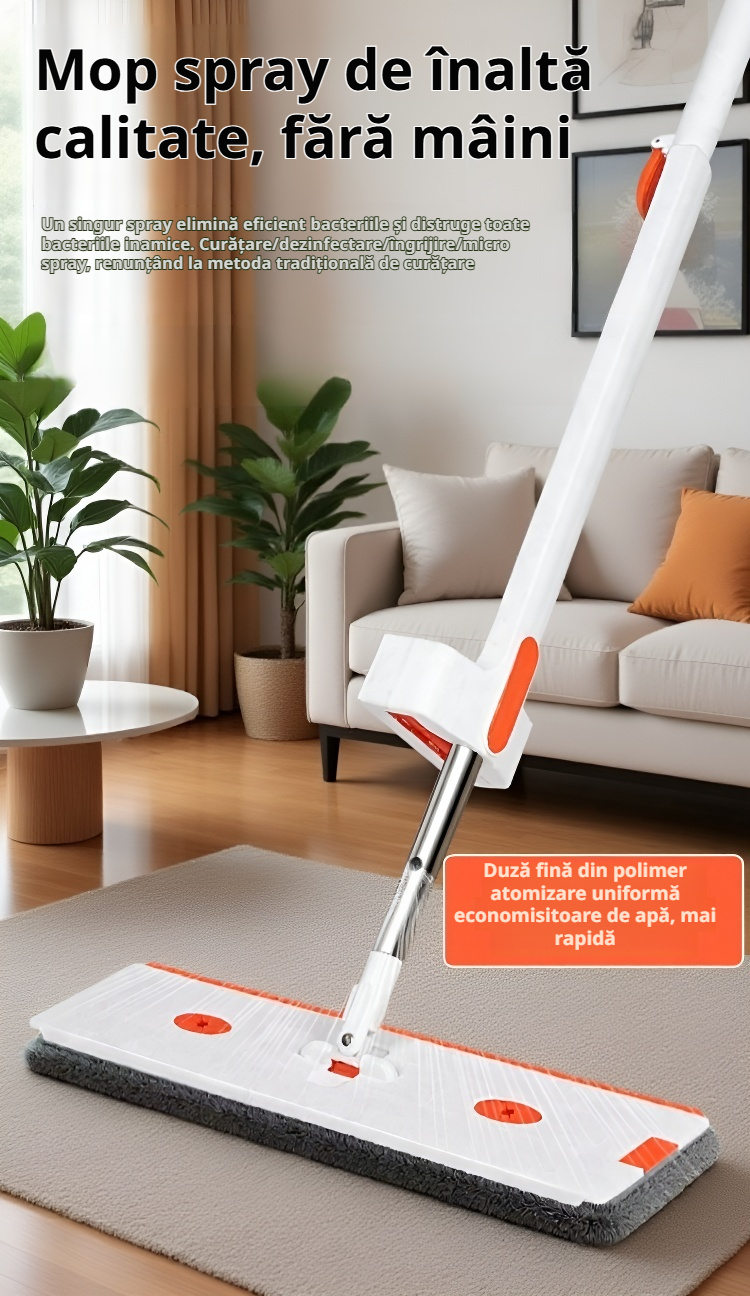 Mop inovator cu pulverizare pentru curățare rapidă