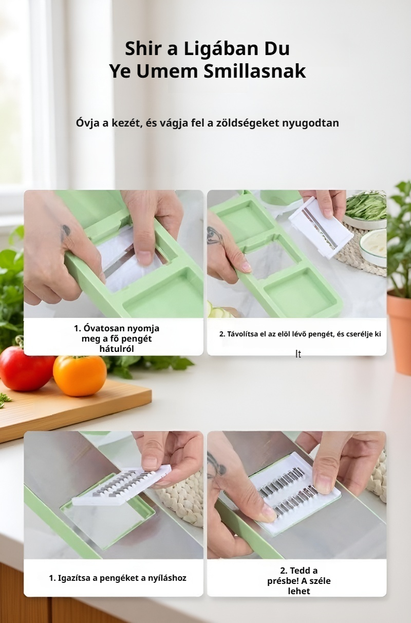 Könnyen tisztítható konyhai reszelő