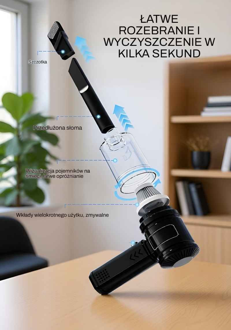 Usuwanie sierści zwierząt odkurzaczem samochodowym