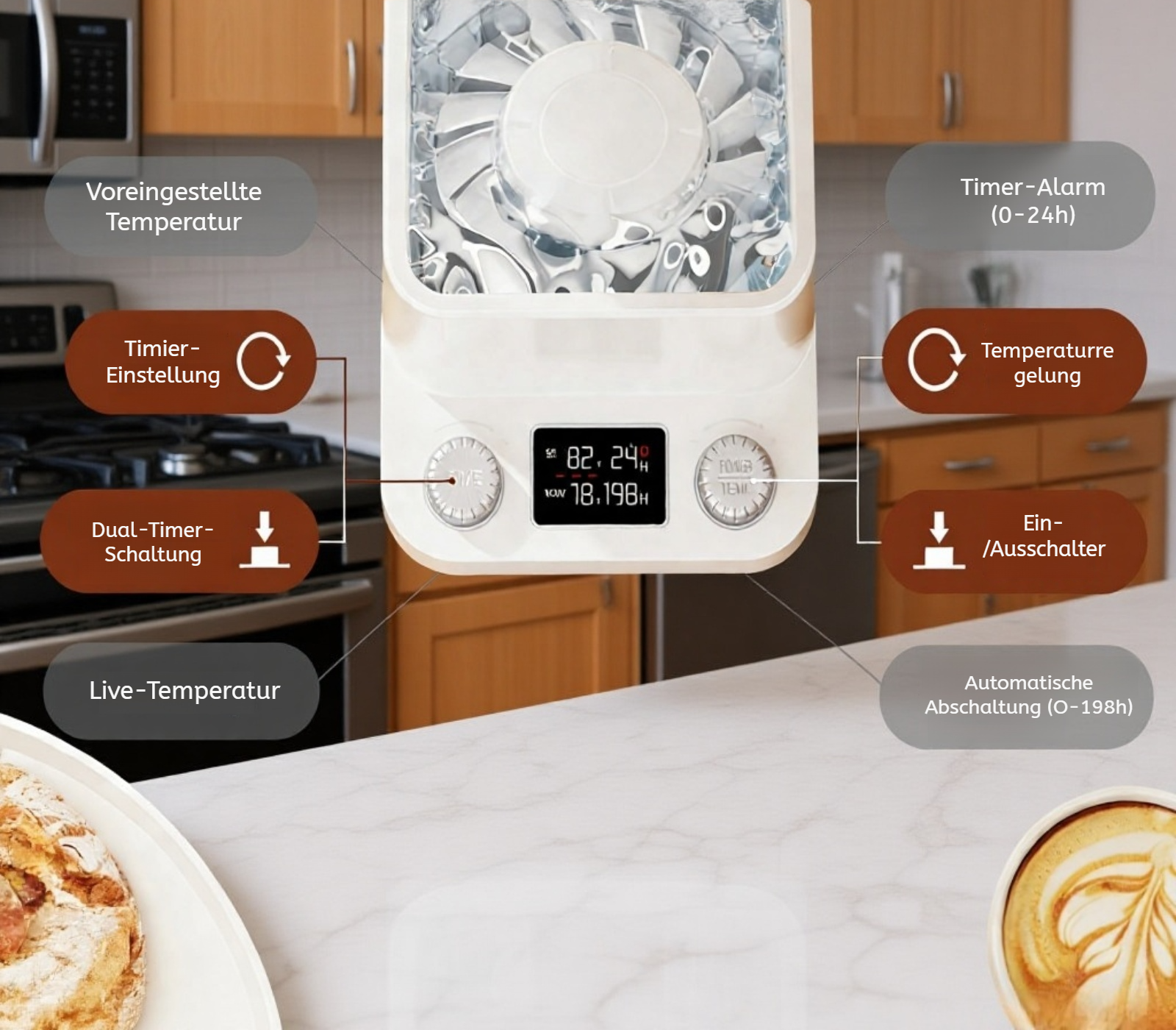 Hochwertiger Sauerteigbehälter für Hobbybäcker