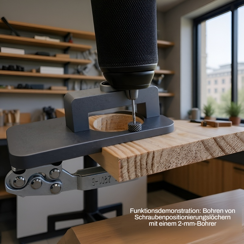 Einfaches Bohren von Scharnierlöchern in Holztüren