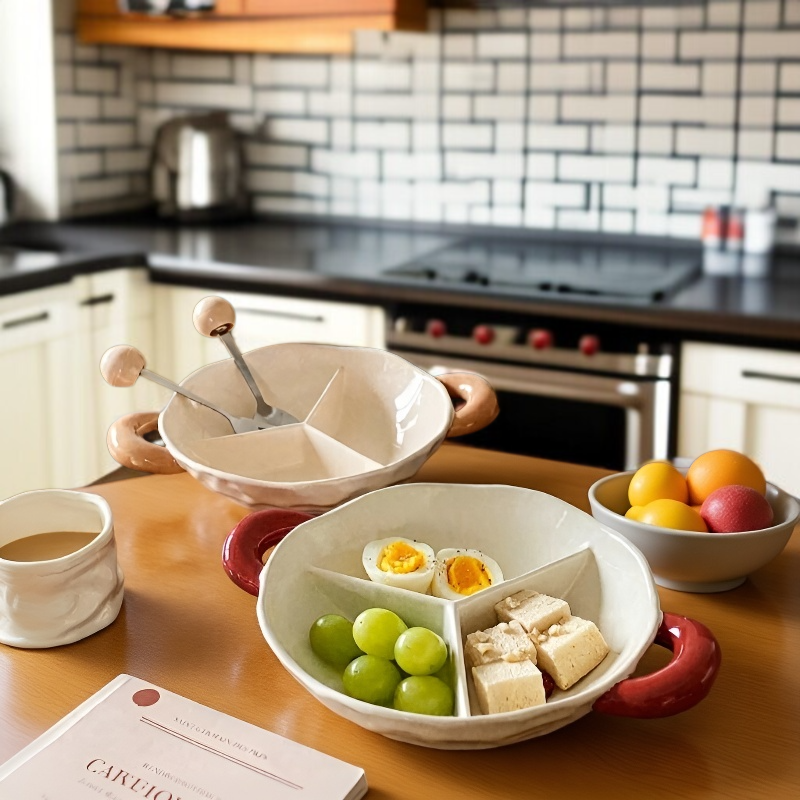 Stylish Breakfast Plate with Compartments