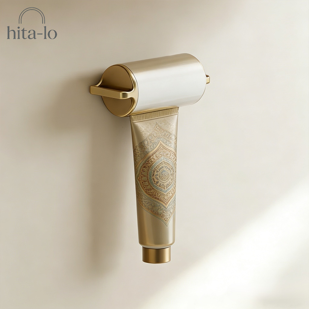 Einfacher Tubenausdrücker für Zahnpasta mit Wandbefestigung