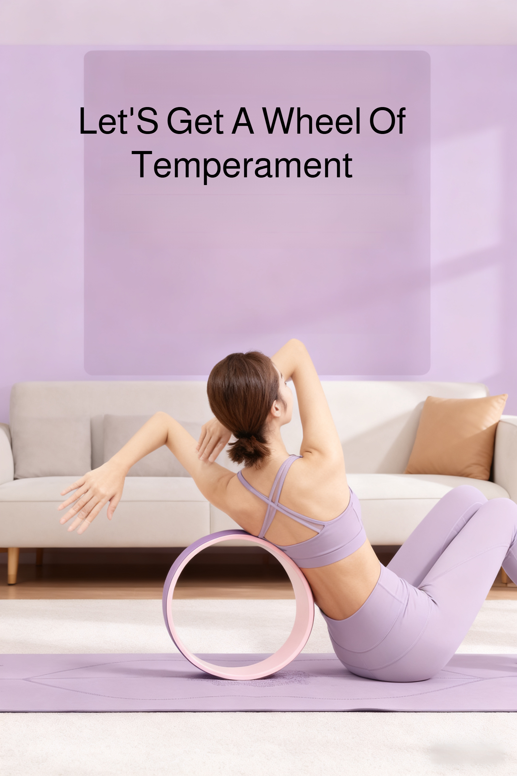 Yoga wheel prop for improved flexibility