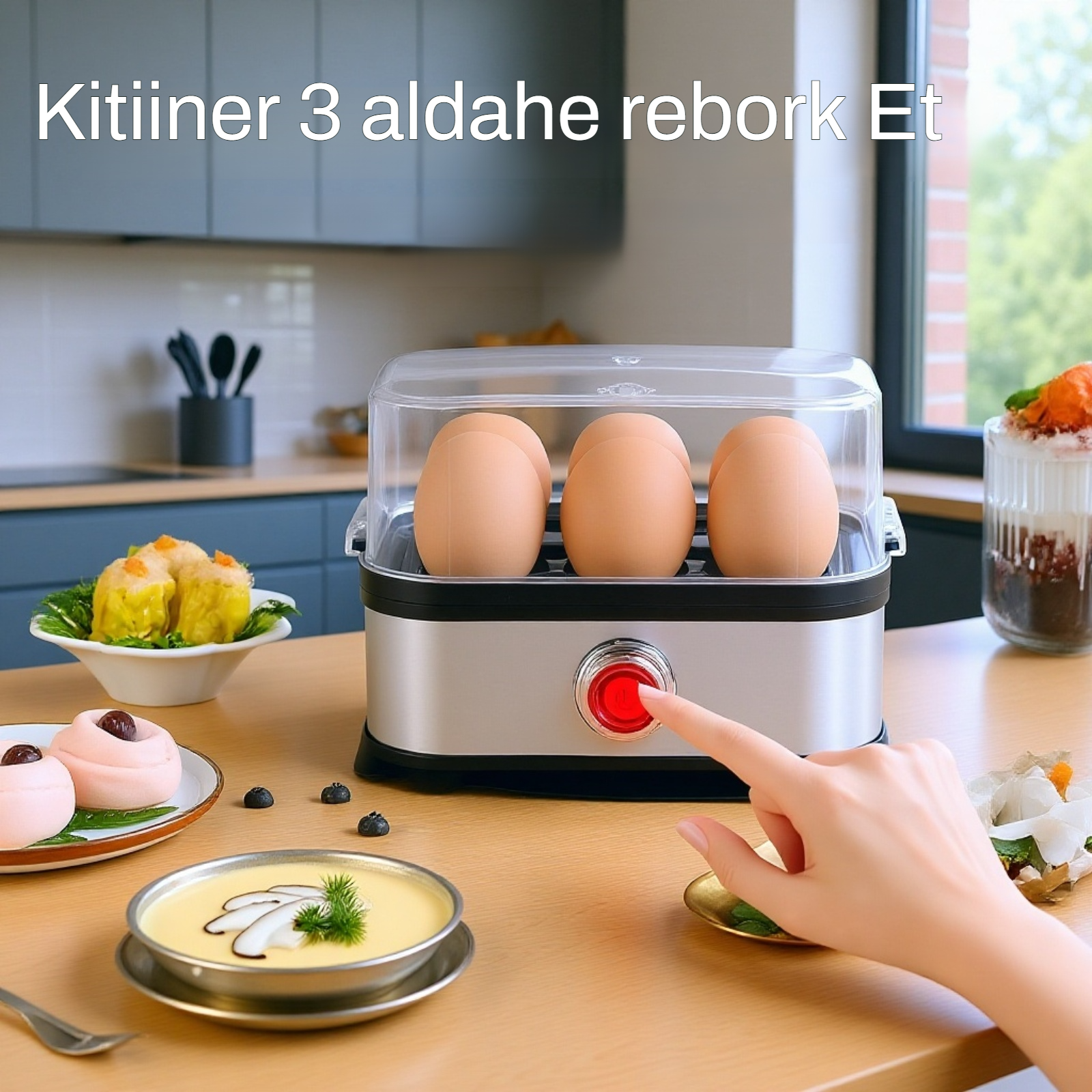 Cuiseur d'œufs facile à transporter pour le petit-déjeuner