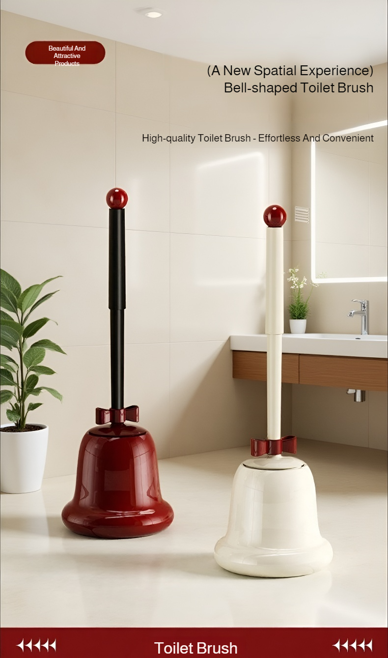 Long handle toilet brush for deep cleaning toilets