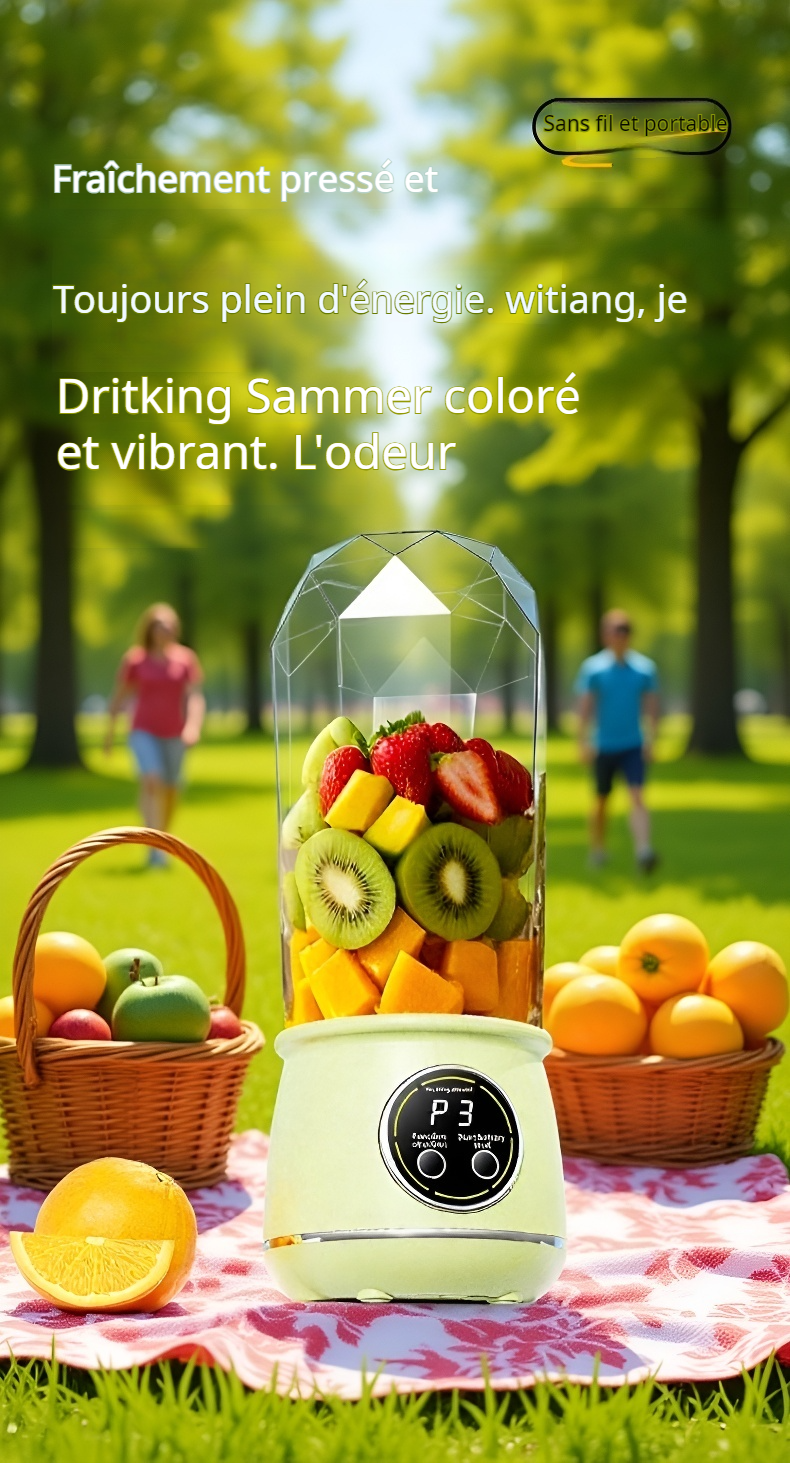 Jus de citron fraîchement pressé grâce au presse-agrumes portable