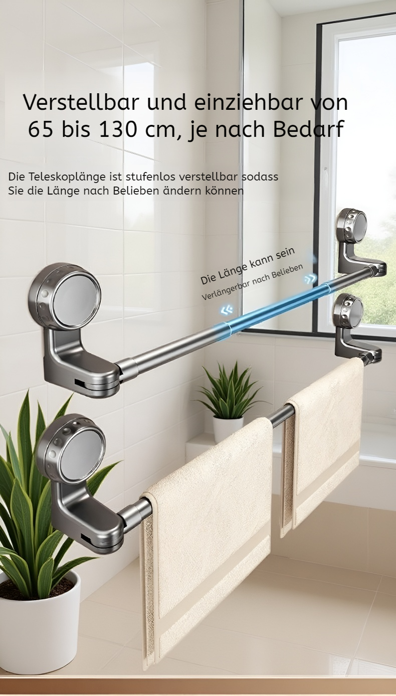 Saugnäpfe für sicheren Halt des Badregals