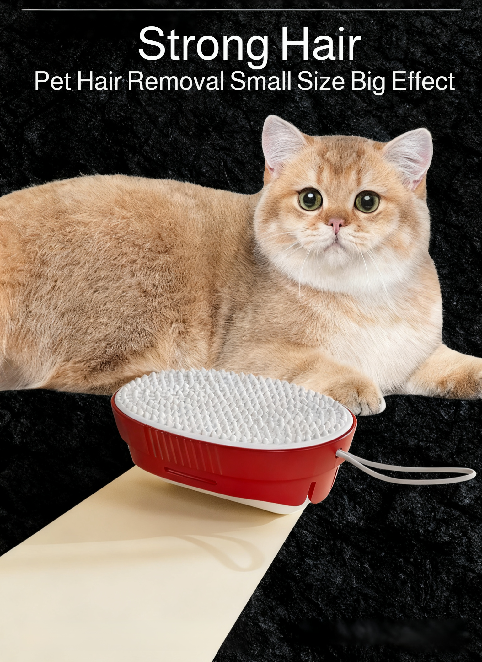 Easy-to-clean reusable lint roller for pet hair