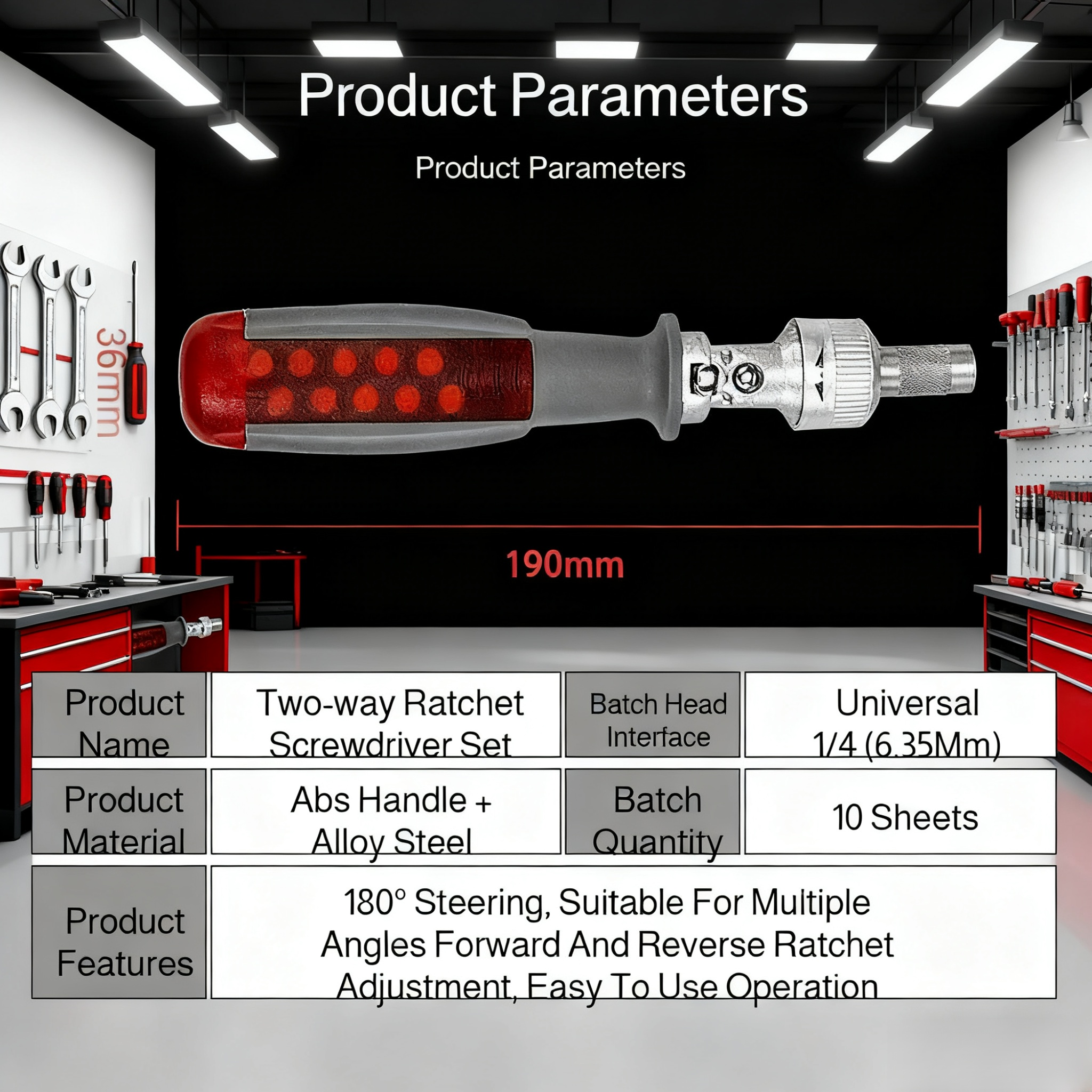 Easy-to-change screwdriver bits for versatile tasks