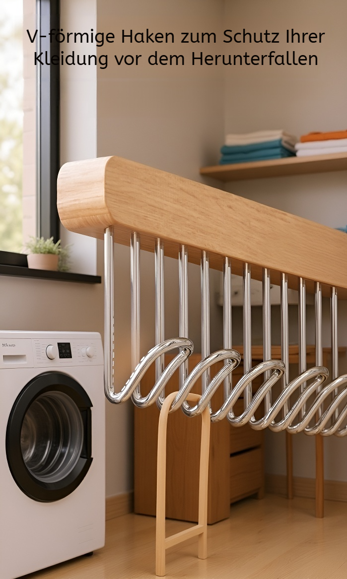 Langlebiger und robuster Wellenhaken-Kleiderbügel