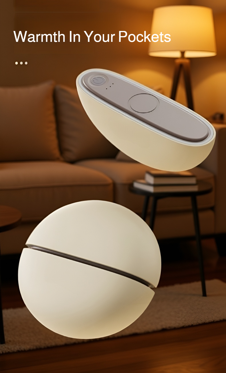 Magnetic Detachable Handheld Hand Warmer close-up view