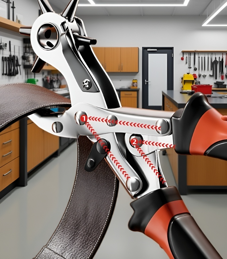 Instrument multifuncțional pentru curele și materiale