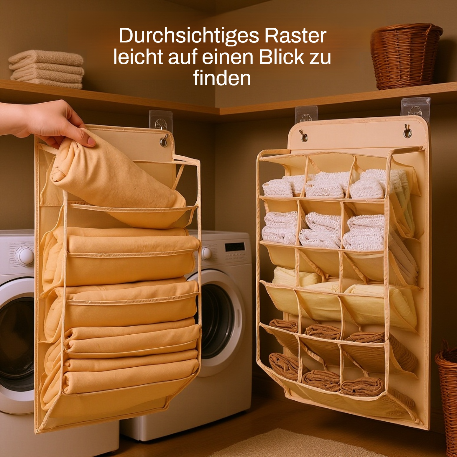 Einfach zu montierende Unterwäsche-Aufbewahrung