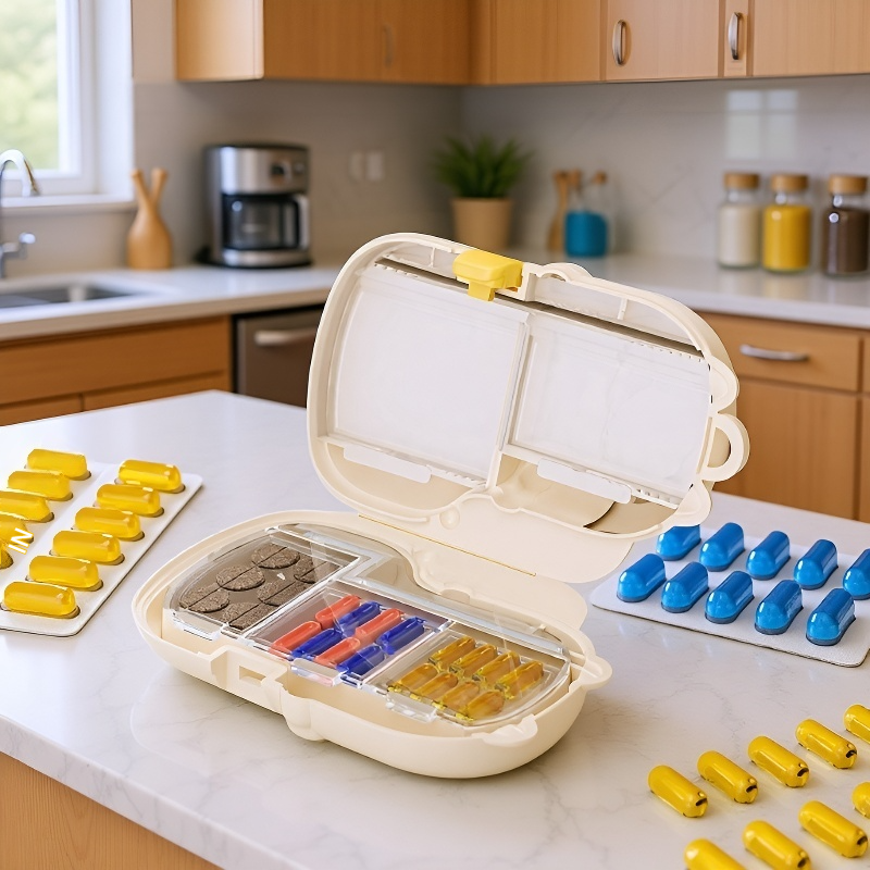 Reisefreundliche Schmuck- und Pillenbox