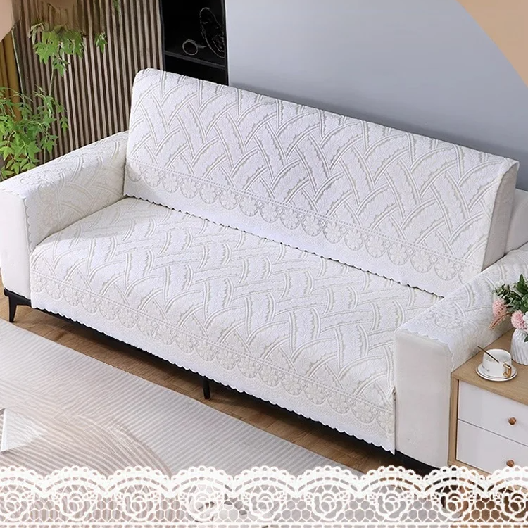 Cuttable, versatile wheat-ear pattern lace cover cloth