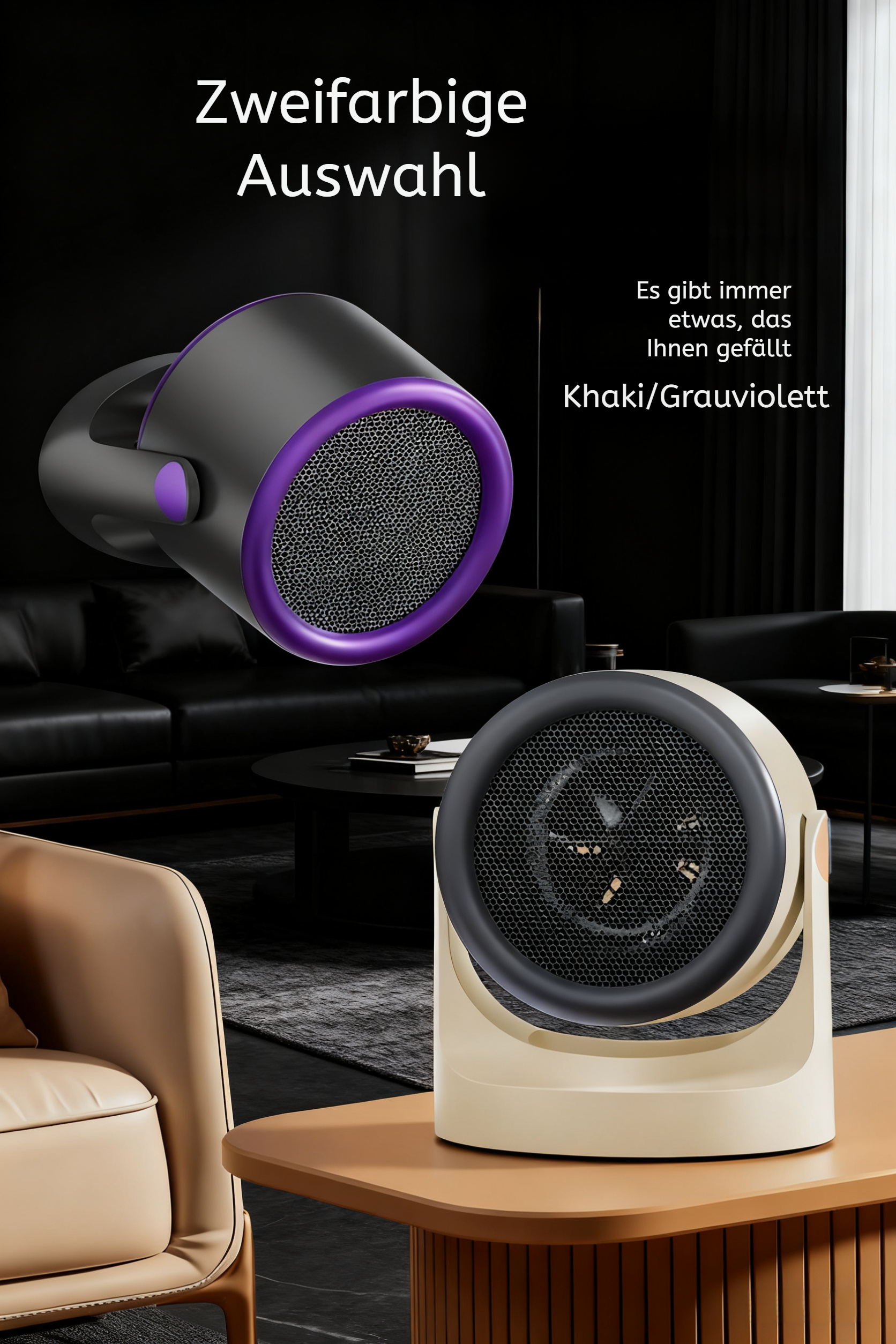 Tragbarer Heizlüfter für den Schreibtisch