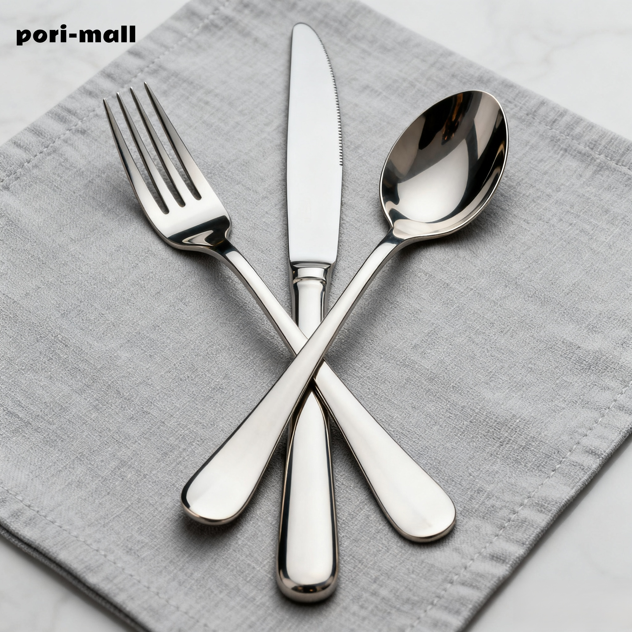 Durable dessert fork and spoon set for special occasions