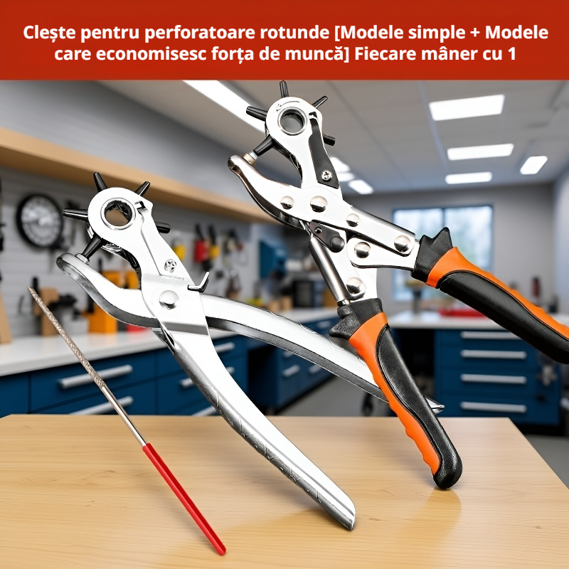 Instrument perforator pentru curele din piele