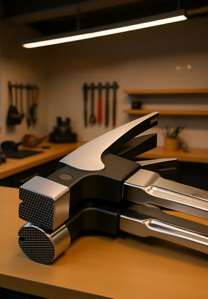 Multi-functional hammer with built-in driver