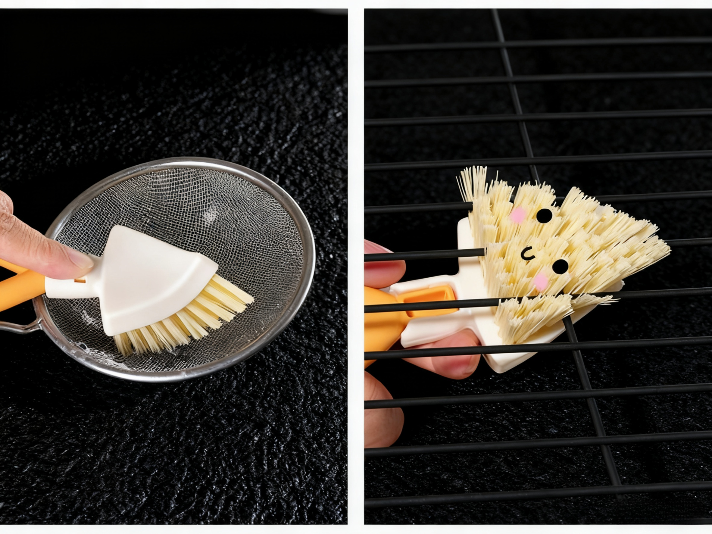 Foldable cleaning brush for easy storage