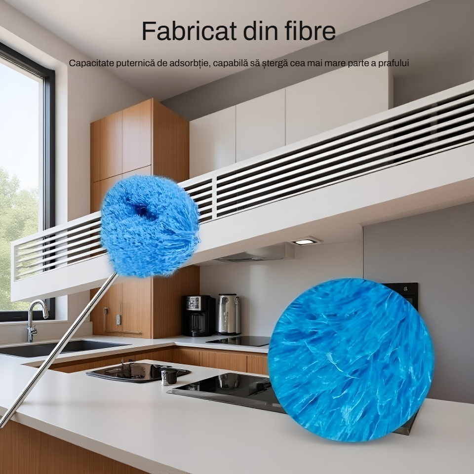 Perie din fibre pentru îndepărtarea prafului