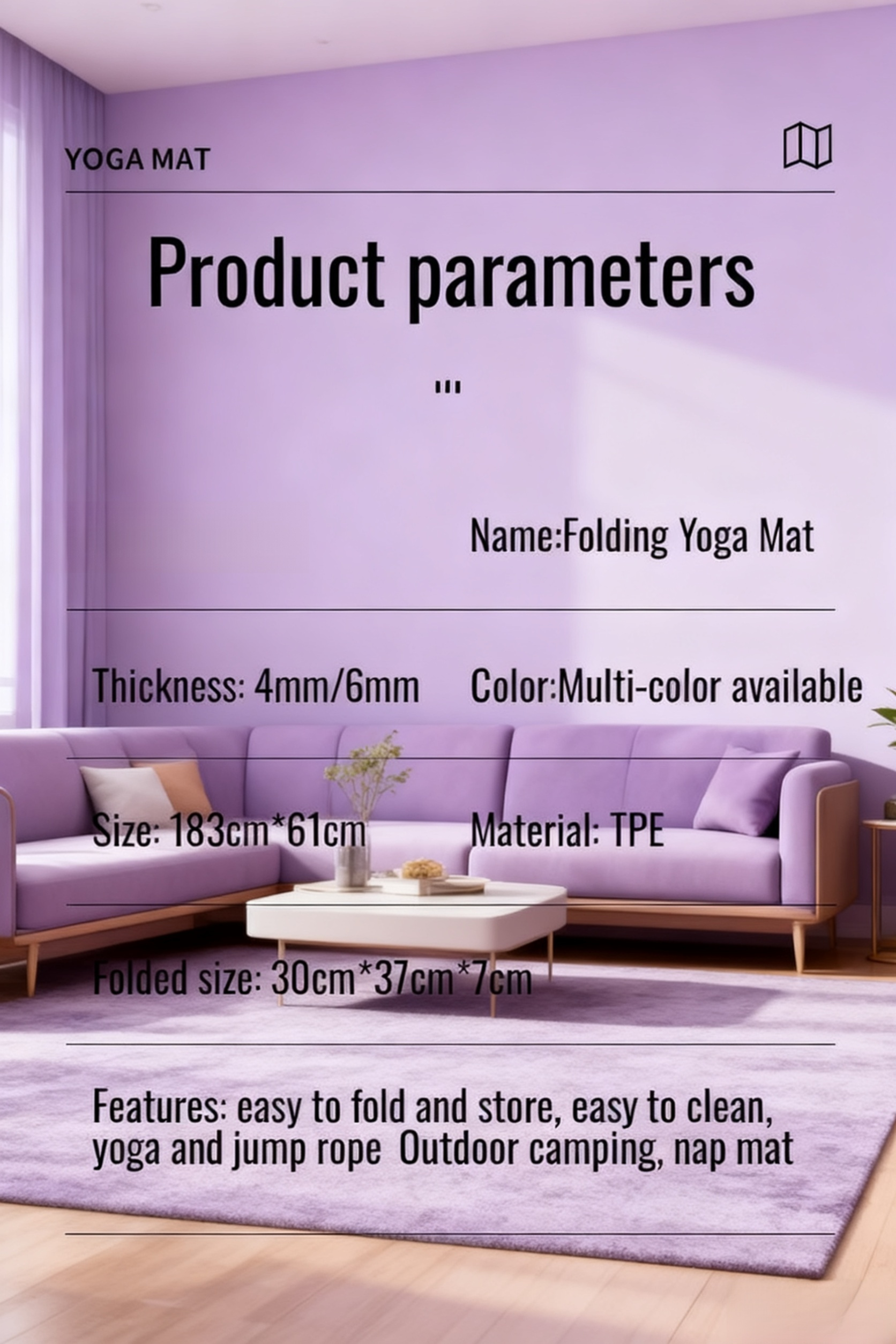 Multi-purpose exercise mat for various fitness activities