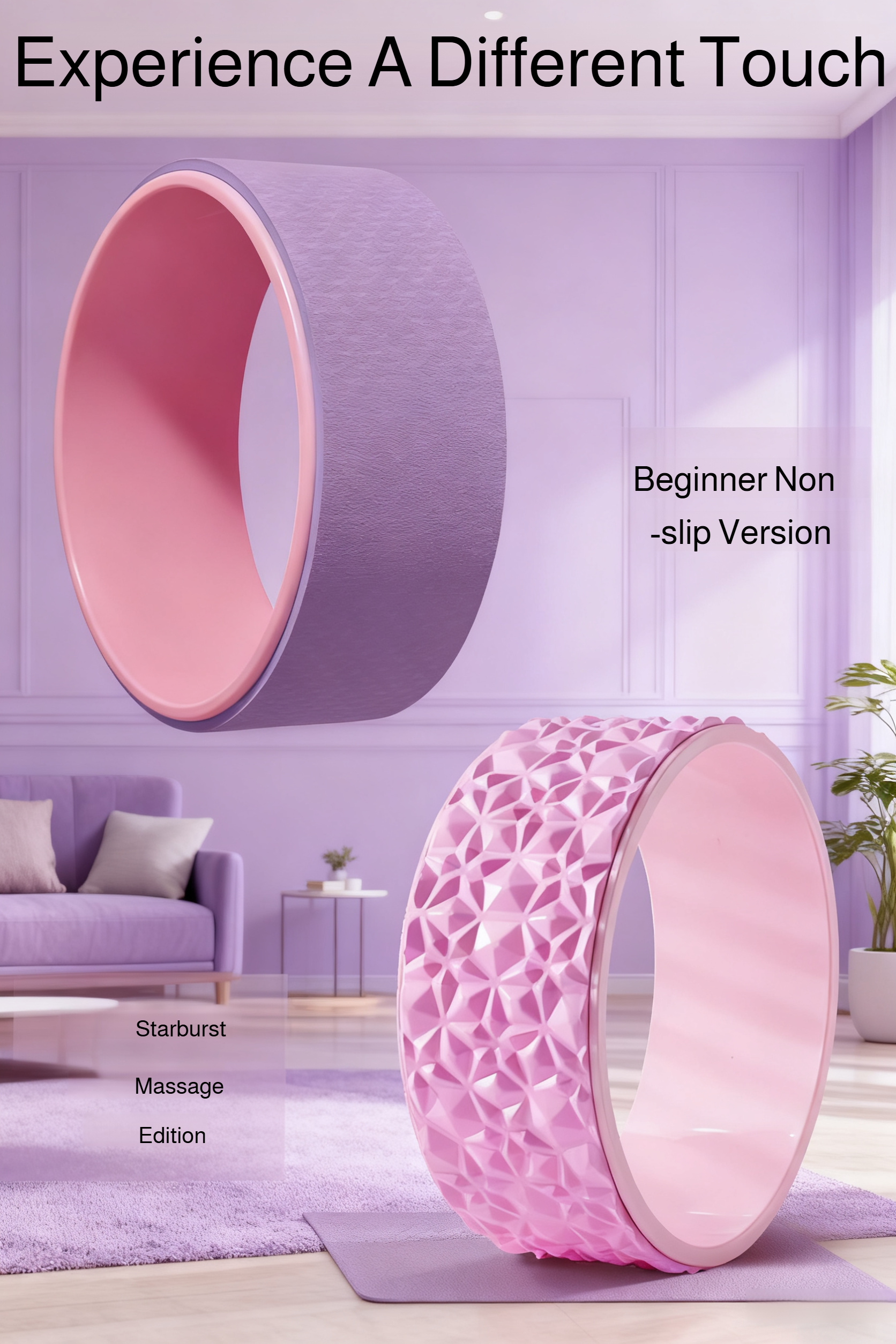 Fitness yoga wheel for back exercises