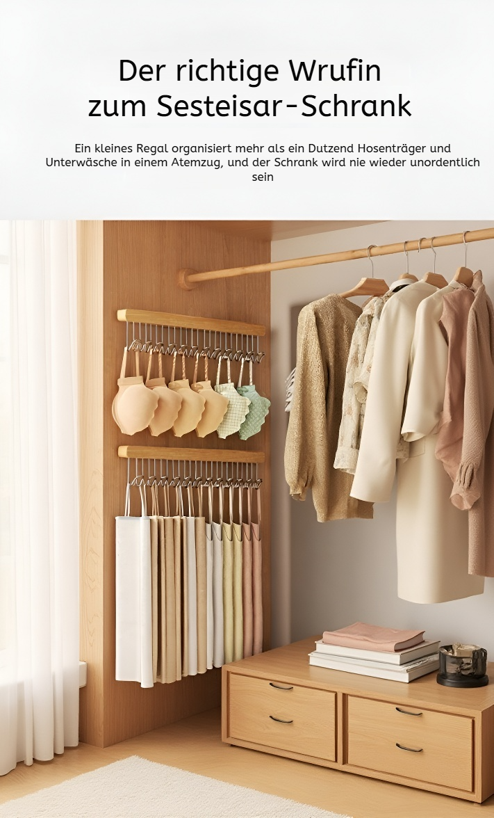 Stabiler und ausziehbarer Kleiderbügel für Unterwäsche