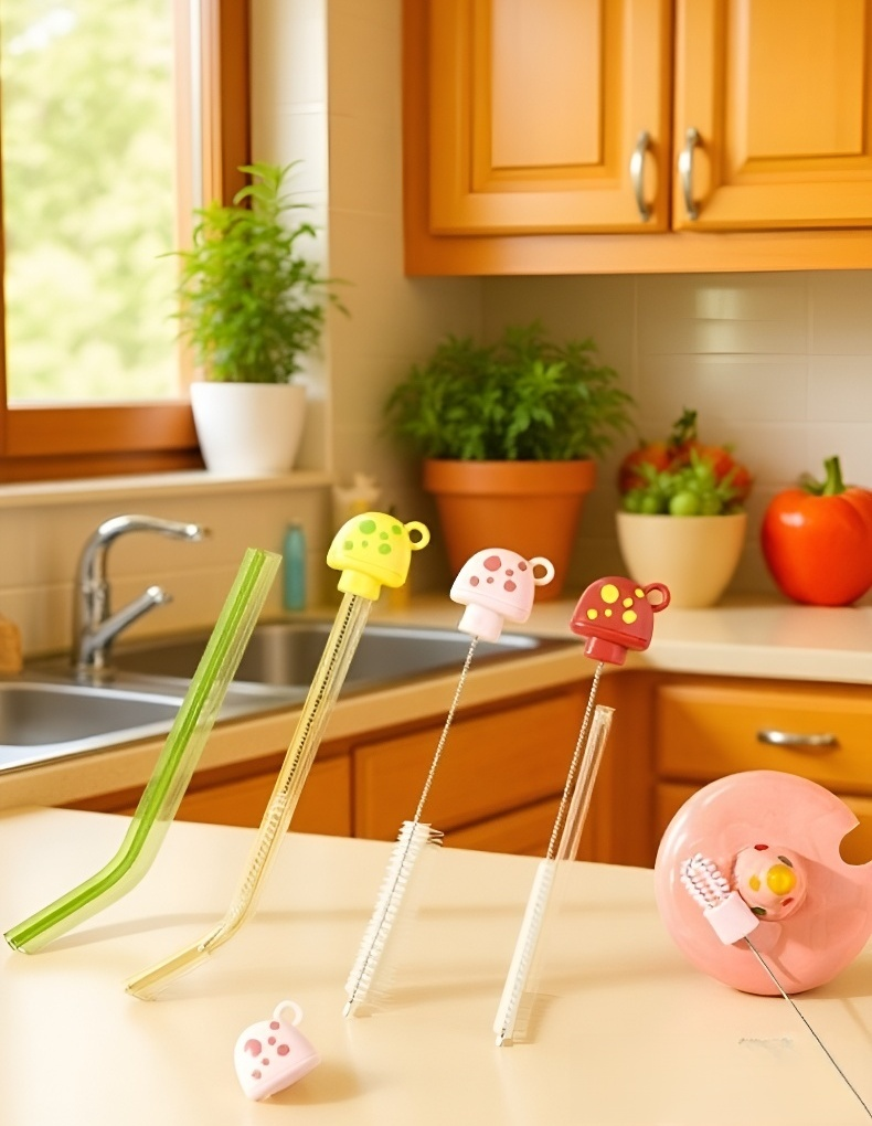 Durable cup gap cleaner with mushroom design