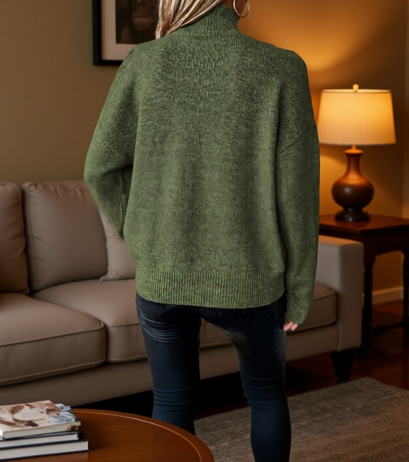 Zeitloser Pullover mit schulterfreiem Ausschnitt