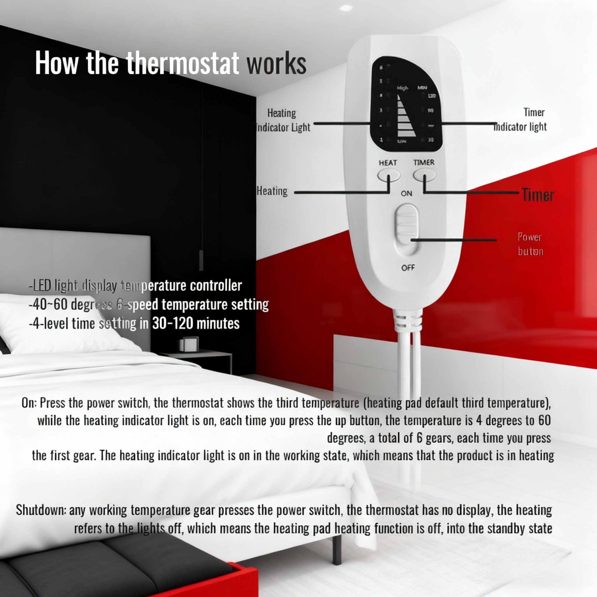 Electric Blanket for Home Use in Modern Bedroom